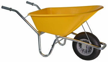 Kruiwagen 100 liter geel