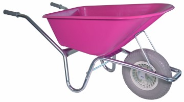 Kruiwagen 100 liter roze fuchsia