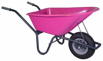 Kruiwagen 100 liter roze/fuchsia