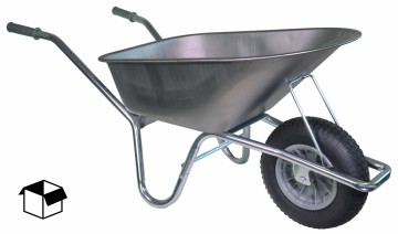 Hummer Klus kruiwagen verzinkt frame 85 liter verzinkt in doos