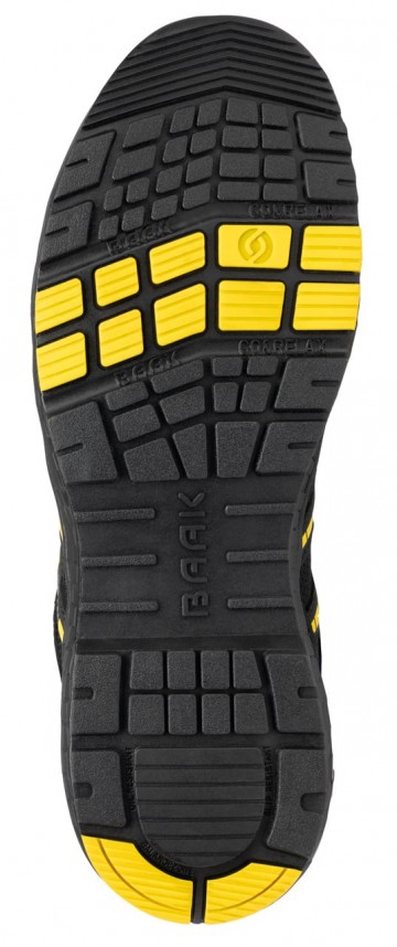 2 baak alex s3s zwart geel met boa sluiting 38 t m 4