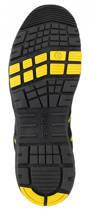 2 baak alexander s3s zwart geel met boa sluiting 38