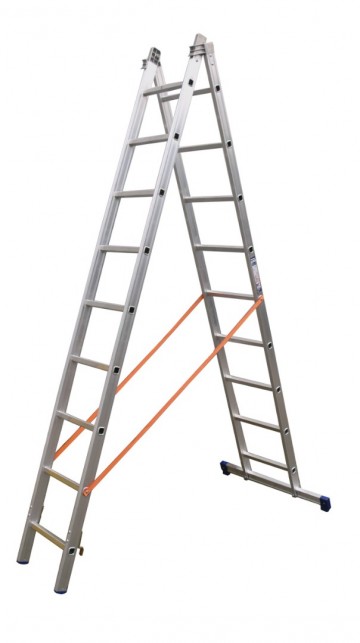 2 delige reformladder basic line met rechte bomen1