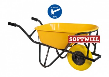 Kruiwagen 90 liter HDPE softwiel