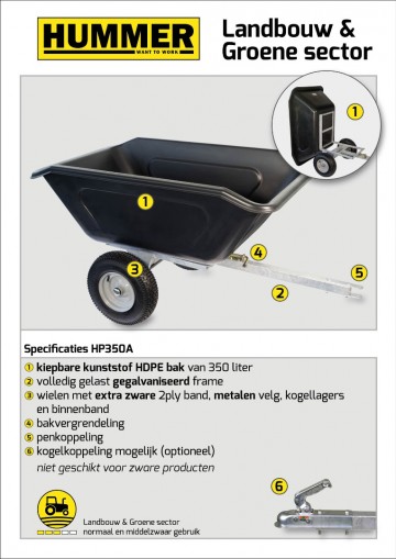 Aanhanger 350 l kiepbaar1 6