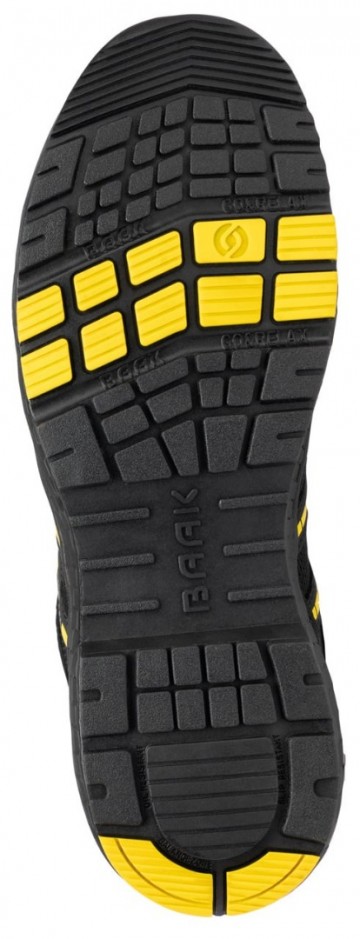 Baak admiraal john s1ps zwart geel met boa sluitin1 1