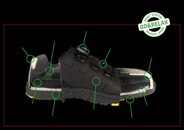 Baak alea s3s zwart groen met boa sluiting 35 t m1 3