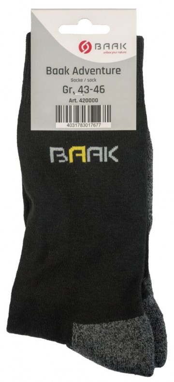 Baak werksok ultra coolmax zwart grijs 35 t m 501 0