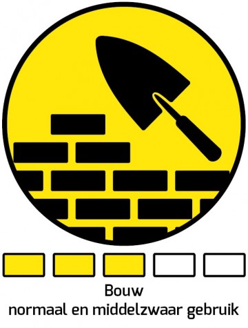 Bouwkruiwagen basic hdpe 100 l geel1 1