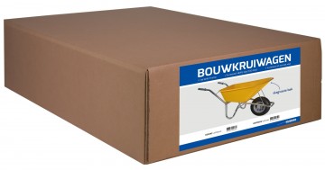 Bouwkruiwagen basic pe 100 l geel doosverpakking1 0