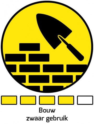 Bouwkruiwagen hdpe 85 l ovale buis met softwiel1 0