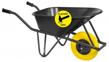 Bouwkruiwagen hdpe 85 l ovale buis met softwiel1