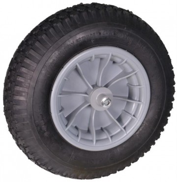 Kruiwagenwiel 400x8 4ply PVC kogellager 13 cm as