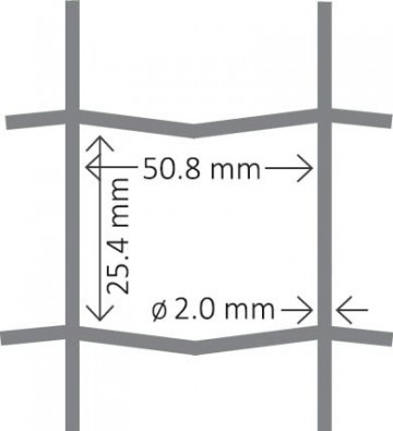 Dassengaas crapal 254x508 mm 50 t m 150 cm1 14
