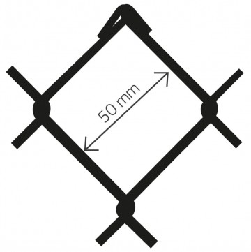 Harmonica accordo pvc zwart 50x30 mm 100 t m 200 c1 6