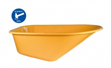 Hummer Losse kruiwagenbak HG100 HDPE 90 liter geel + bouten