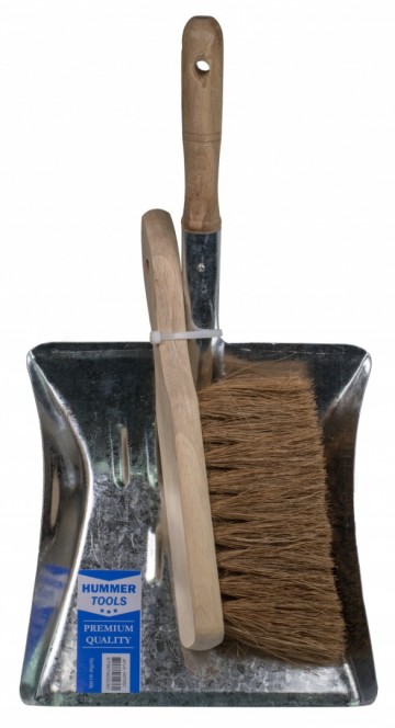 Stoffer en blik voorkant