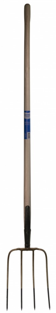 Mestvork 4 tands rechte steel 130cm steel