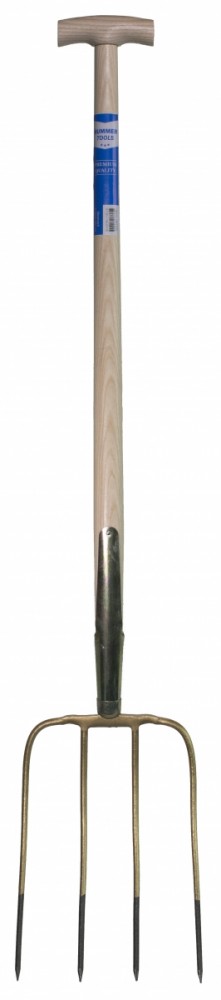 Mestvork 4 tands 85cm met T-greep steel