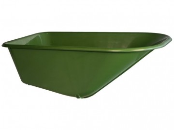 Hummer grasgroene kunststof pp kruiwagenbak 100 l1