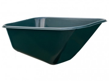 Hummer groene kunststof kruiwagenbak 250 l