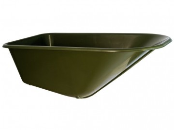 Hummer olijfgroene kunststof pp kruiwagenbak 100 l1