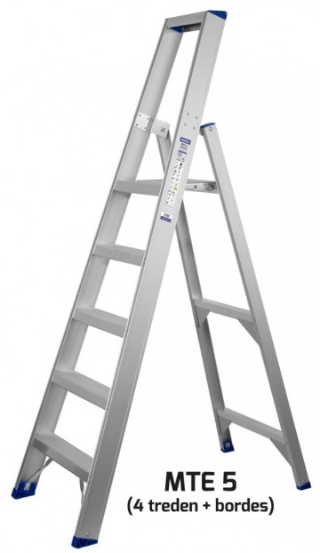 Industriele bordestrap 3 t m 12 treden geanodiseer1 6