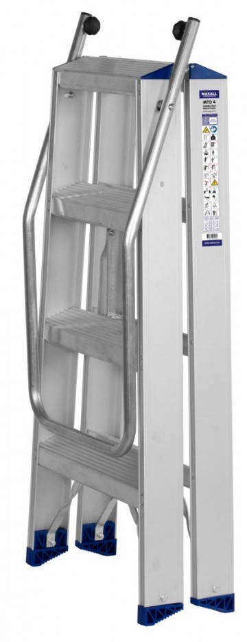 Industriele dubbeltrap 2 t m 12 treden geanodiseer1 0