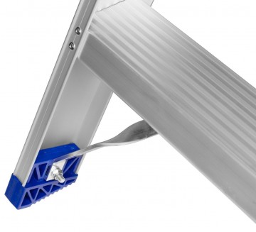 Industriele dubbeltrap 2 t m 12 treden geanodiseer1 4