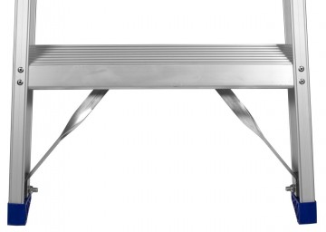 Industriele dubbeltrap 2 t m 12 treden geanodiseer1 5