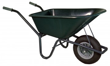 Klus tuinkruiwagen gecoat frame 100 l groen1