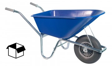 Klus tuinkruiwagen verzinkt frame 100 l blauw met1