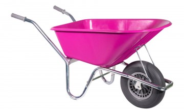 Klus tuinkruiwagen verzinkt frame 100 l fuchsia me1 3