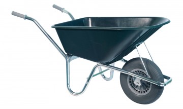 Klus tuinkruiwagen verzinkt frame 100 l groen met1 3