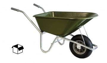 Klus tuinkruiwagen verzinkt frame 100 l olijfgroen1 4