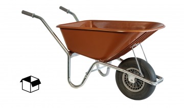 Klus tuinkruiwagen verzinkt frame 100 l terrarood1 9
