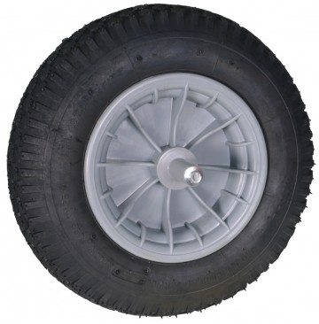 Kruiwagenwiel met luchtband en kunststof velg asle1 0