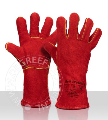 Lashandschoen kevlar gestikt rood maat 105 per 12