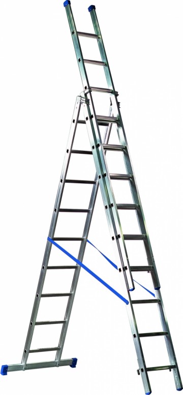 Maxall Reform ladder Basic line 3x 8,9 of 10 sporten uitgeklapt