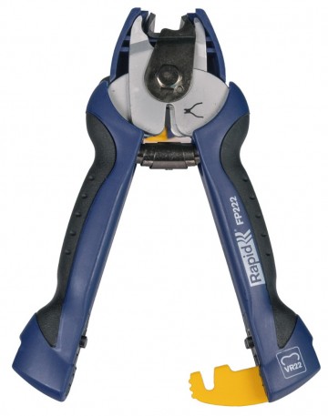 Rapid Hekwerktang FP222, T&F Kit met lader + ringen vooraanzicht