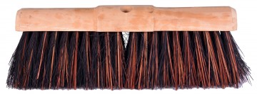 Straatbezem met bassine stalks natuurvezels ronde1