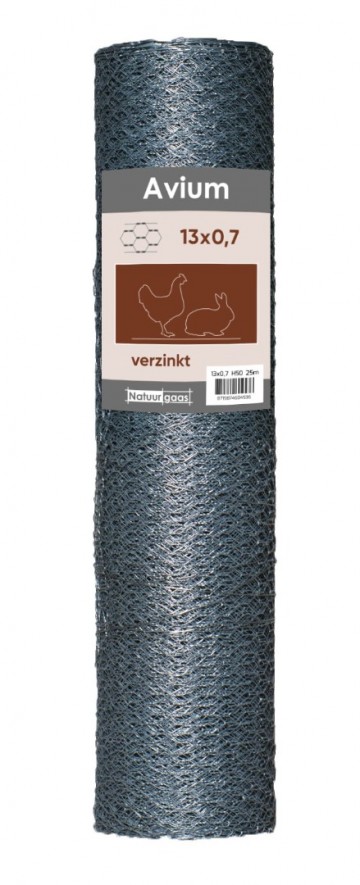 Zeskantgaas avium verzinkt 13x07 mm 50 t m 200 cm1 0
