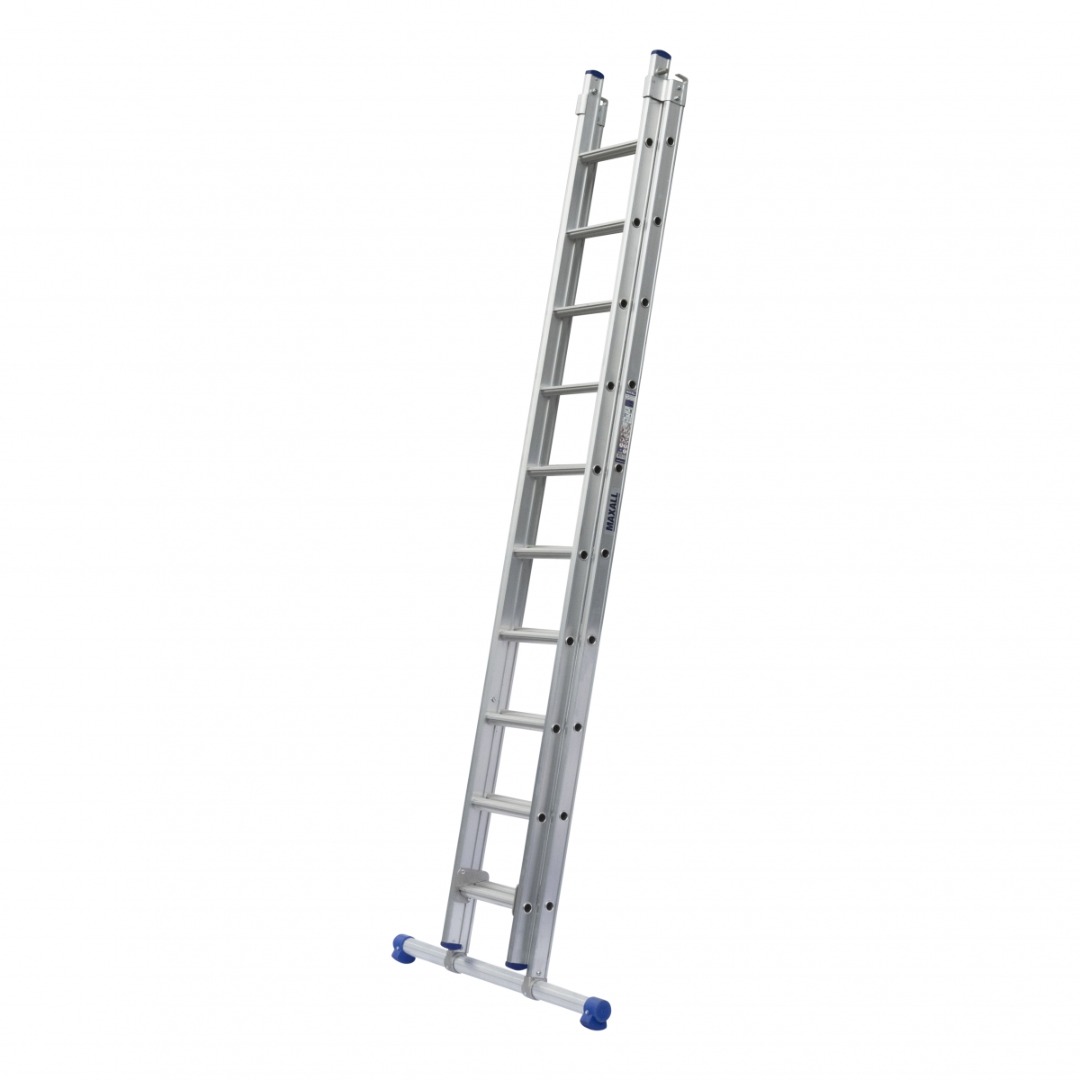 diagonaal skelet Onaangeroerd Maxall Reform ladder recht 2 delen 8/10/12/14 treden met stabiliteitsbalk -  Ladders en toebehoren - De Landbouwspecialist | Gereedschap voor de vakman  en thuisklusser
